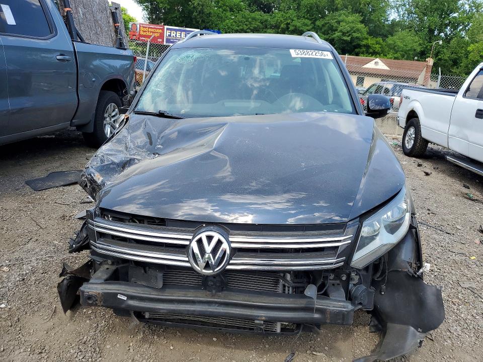 2015 Volkswagen Tiguan VIN WVGBV7AX2FW518840 COPART salvage auction — FRONT END, Md - Cert Of Salvage > 75% Damage, sold $375 on 2026-07-21 (photo 5)