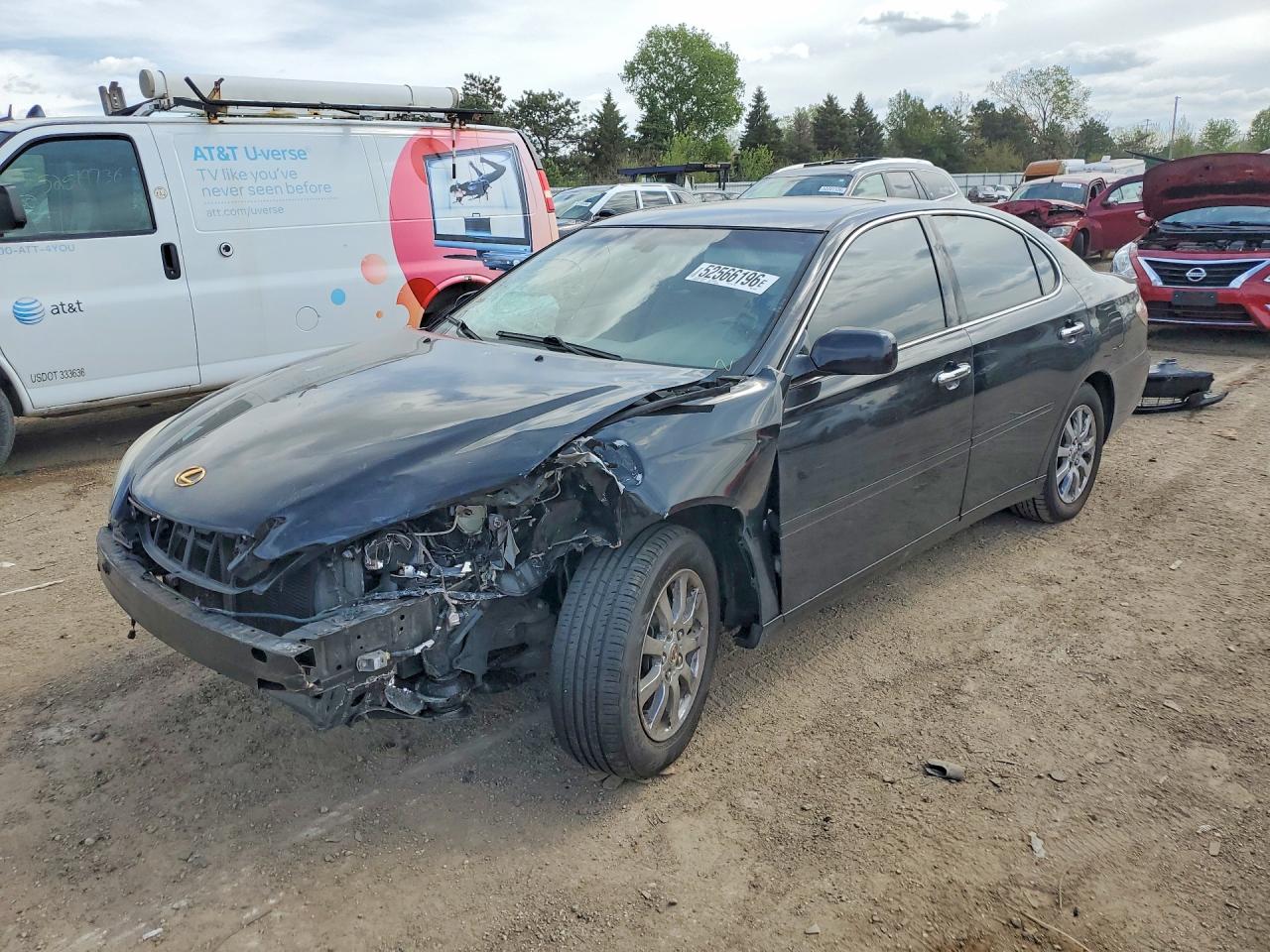 2002 Lexus ES 300 VIN JTHBF30G120072512 COPART salvage auction — Front End, IL - SALVAGE CERTIFICATE, sold $400 on 2026-06-30 (photo 1)