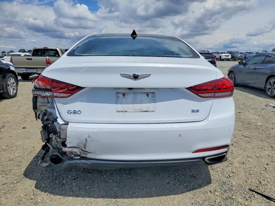 2017 Genesis G80 VIN KMHGN4JE9HU171363 COPART salvage auction — REAR END, CA - SALVAGE CERTIFICATE, sold $1,000 on 2026-07-09 (photo 6)