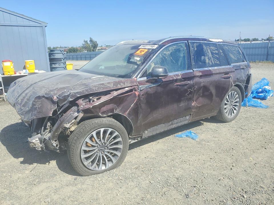 2020 Lincoln Aviator VIN 5LM5J7XC3LGL06786 COPART salvage auction — ROLLOVER, Nm - Cert Of Title-Salvage, sold $450 on 2026-07-02 (photo 1)