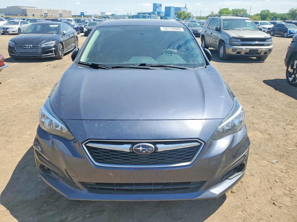 2017 Subaru Impreza VIN 4S3GTAA61H3700621 COPART salvage auction — HAIL, Ia - Cert Of Title-Salvage Title, sold $3,200 on 2026-07-03 (photo 5)