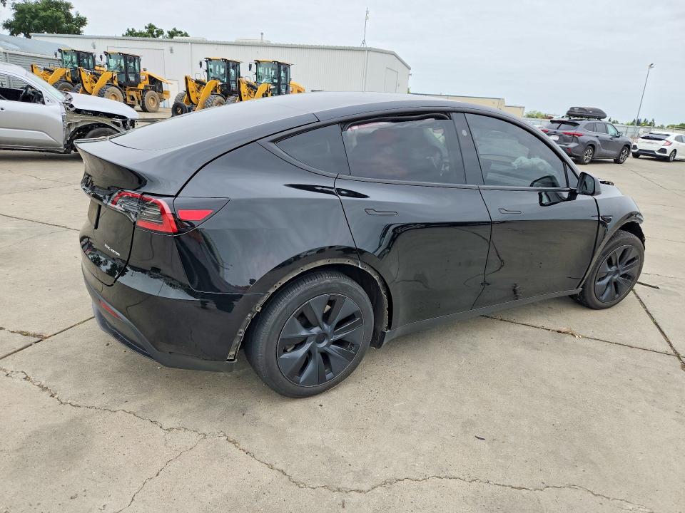 2025 Tesla Model y VIN 7SAYGAEE1SF221753 COPART salvage auction — FRONT END, Ca - Salvage Certificate, sold $9,300 on 2026-07-06 (photo 3)