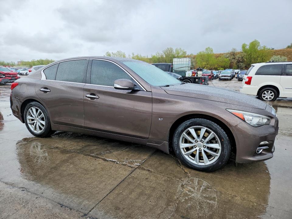 2014 Infiniti VIN JN1BV7AR9EM706886 COPART salvage auction — REAR END, Mn - Cert Of Title-Salvage, sold $1,200 on 2026-07-13 (photo 4)