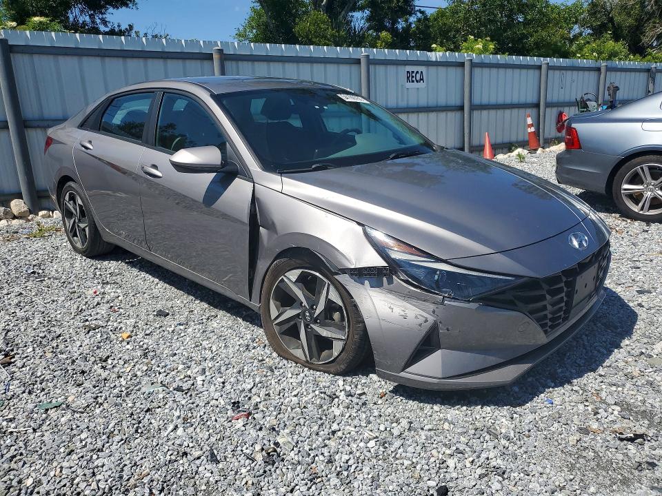2023 Hyundai Elantra VIN KMHLS4AG0PU501298 COPART salvage auction — FRONT END, Fl - Certificate Of Destruction, sold $6,700 on 2026-07-17 (photo 4)