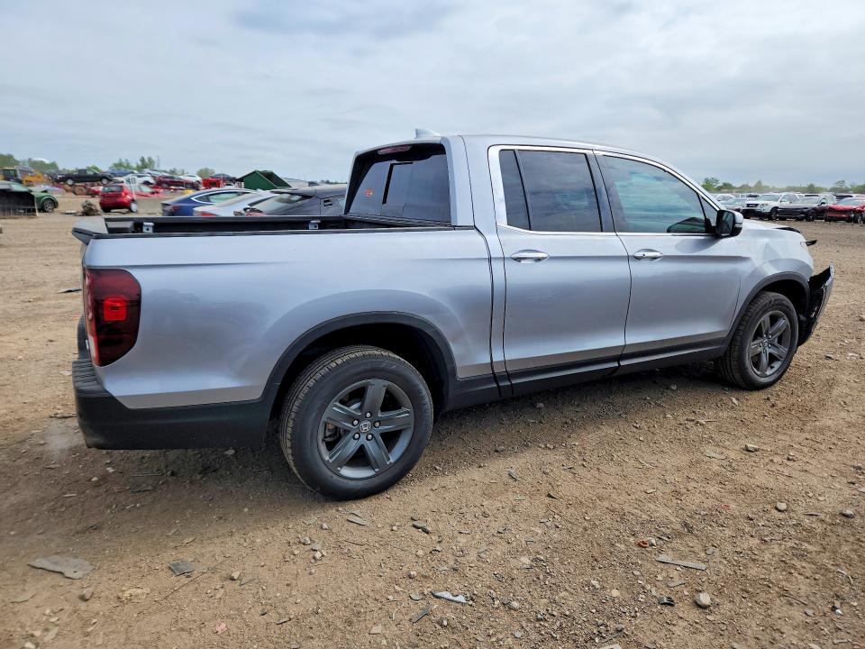 2023 Honda Ridgeline VIN 5FPYK3F72PB026038 COPART salvage auction — FRONT END, Il - Salvage Certificate, sold $8,100 on 2026-07-28 (photo 3)