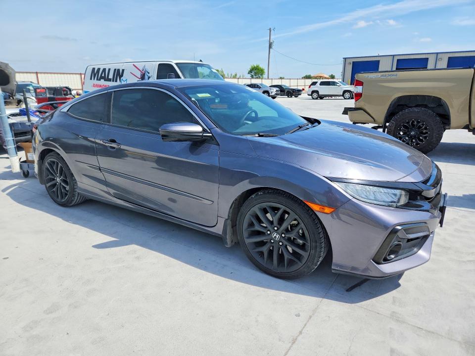 2020 Honda Civic VIN 2HGFC3A5XLH754182 COPART salvage auction — HAIL, Tx - Certificate Of Title, sold $9,700 on 2026-08-25 (photo 4)