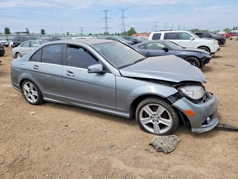 2010 Mercedes-benz C-klasse VIN WDDGF8BB4AF451947 COPART salvage auction — FRONT END, Il - Salvage Certificate, sold $575 on 2026-07-28 (photo 4)