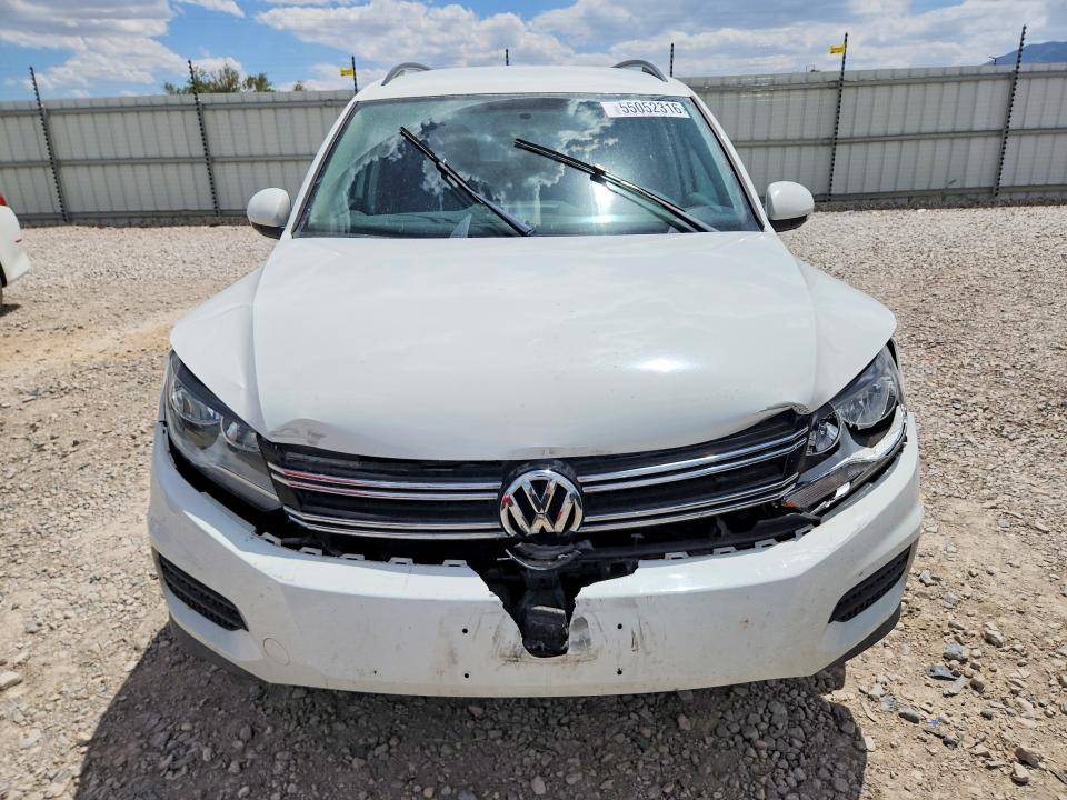 2015 Volkswagen Tiguan VIN WVGAV7AX1FW615605 COPART salvage auction — FRONT END, Ut - Salvage Certificate, sold $1,200 on 2026-07-10 (photo 5)