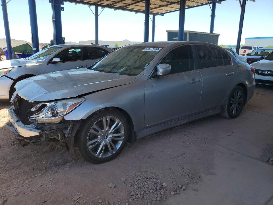 2012 Hyundai VIN KMHGC4DD3CU207582 COPART salvage auction — FRONT END, Az - Certificate Of Title, sold $1,250 on 2026-07-21 (photo 1)