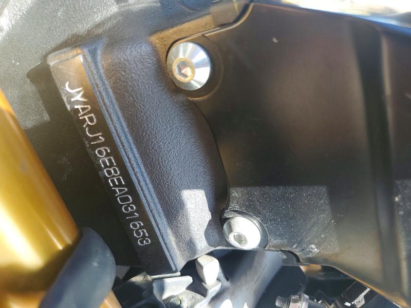 2014 Yamaha VIN JYARJ16E8EA031653 COPART salvage auction — FRONT END, TX - SALVAGE VEHICLE TITLE, sold $1,700 on 2026-07-02 (photo 9)