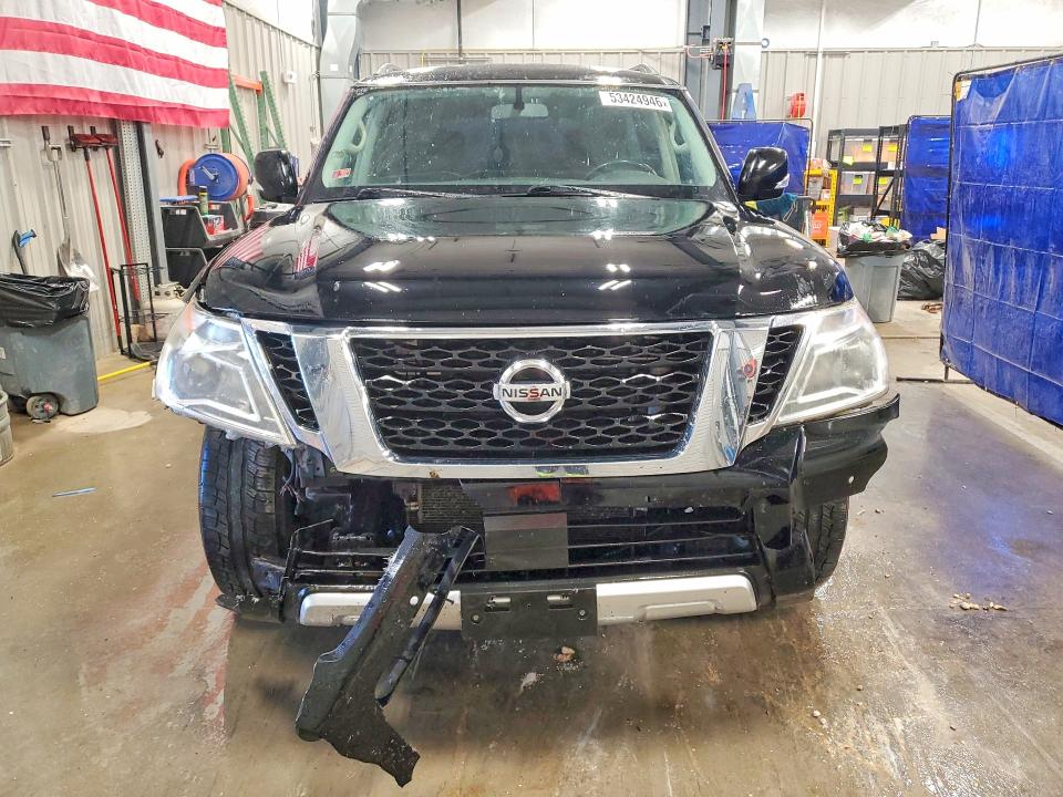 2017 Nissan Armada VIN JN8AY2NC9H9503095 COPART salvage auction — FRONT END, Wy - Certificate Of Title, sold $1,650 on 2026-07-15 (photo 5)
