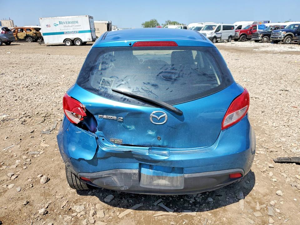 2012 Mazda 2 VIN JM1DE1KY6C0137234 COPART salvage auction — REAR END, Il - Salvage Certificate, sold $400 on 2026-07-03 (photo 6)