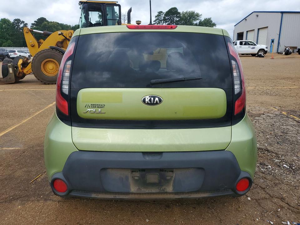 2014 Kia Soul VIN KNDJN2A28E7712787 COPART salvage auction — FRONT END, TX - SALVAGE VEHICLE TITLE, sold $1,300 on 2026-07-13 (photo 6)
