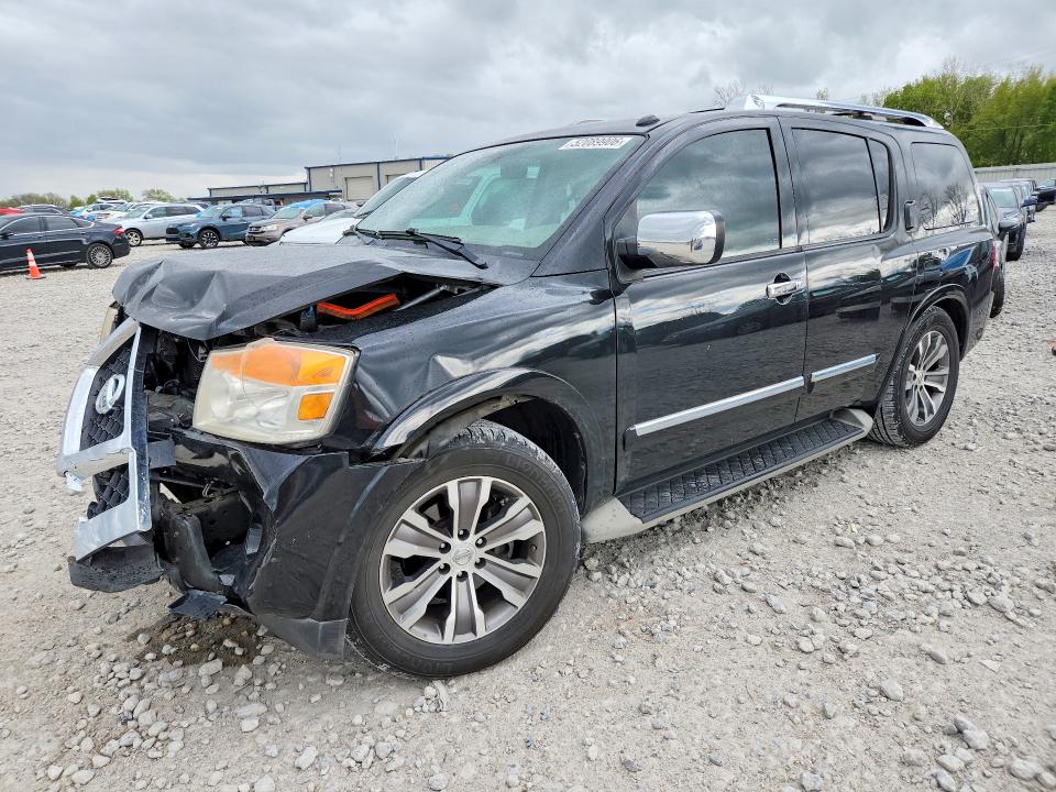 2015 Nissan Armada VIN 5N1BA0ND1FN600549 COPART salvage auction — FRONT END, MI - CERTIFICATE OF TITLE, sold $1,000 on 2026-07-09 (photo 1)