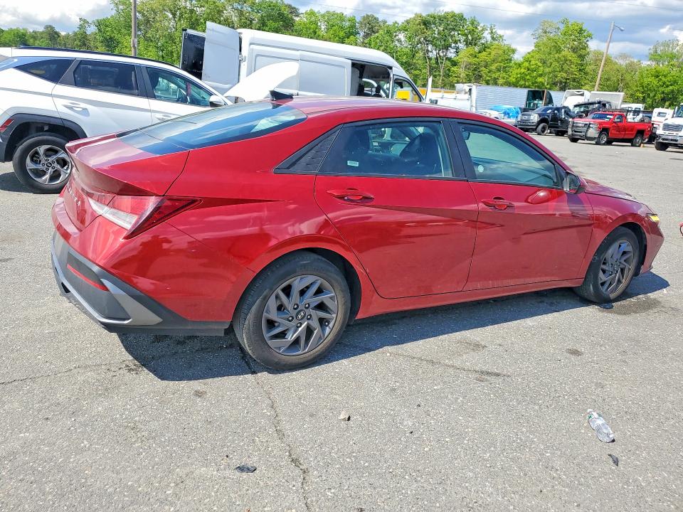 2024 Hyundai Elantra VIN KMHLM4DG7RU673580 COPART salvage auction — SIDE, Fl - Cert Of Title Slvg Rebuildable, sold $2,050 on 2026-07-27 (photo 3)