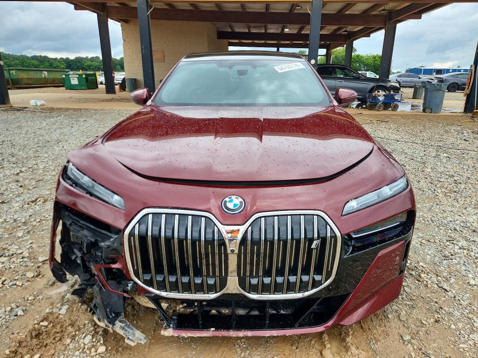 2023 BMW I7 VIN WBY53EJ05PCL62213 COPART salvage auction — FRONT END, Al - Cert Of Title-Salvage Title, sold $40,000 on 2026-07-29 (photo 5)