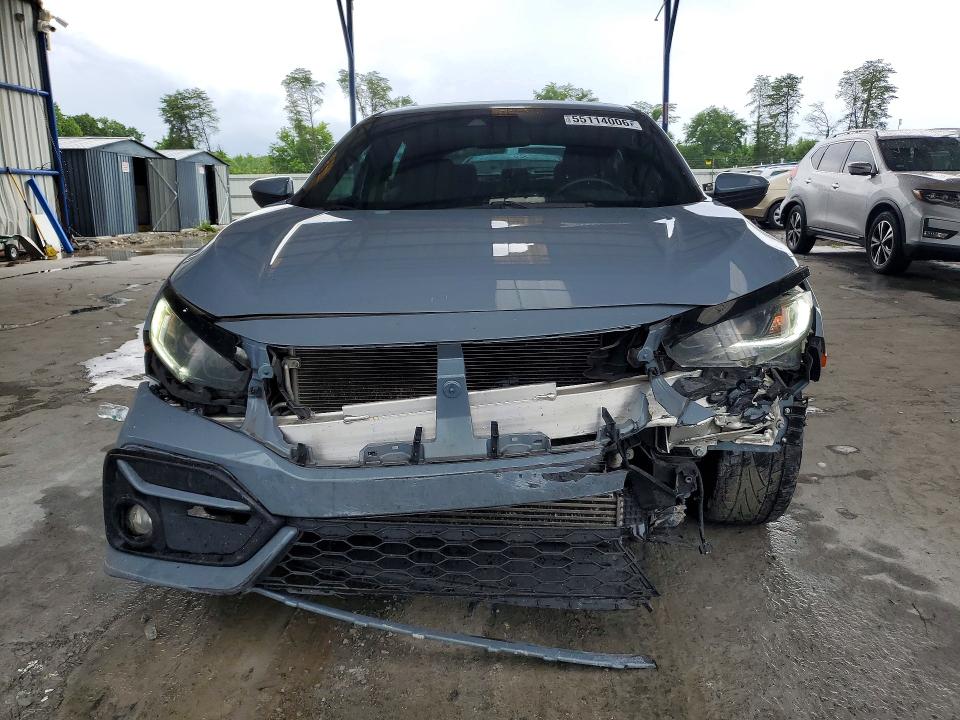 2021 Honda Civic VIN SHHFK7H47MU225686 COPART salvage auction — FRONT END, GA - CERT OF TITLE-SALVAGE (P), sold $3,950 on 2026-07-02 (photo 5)