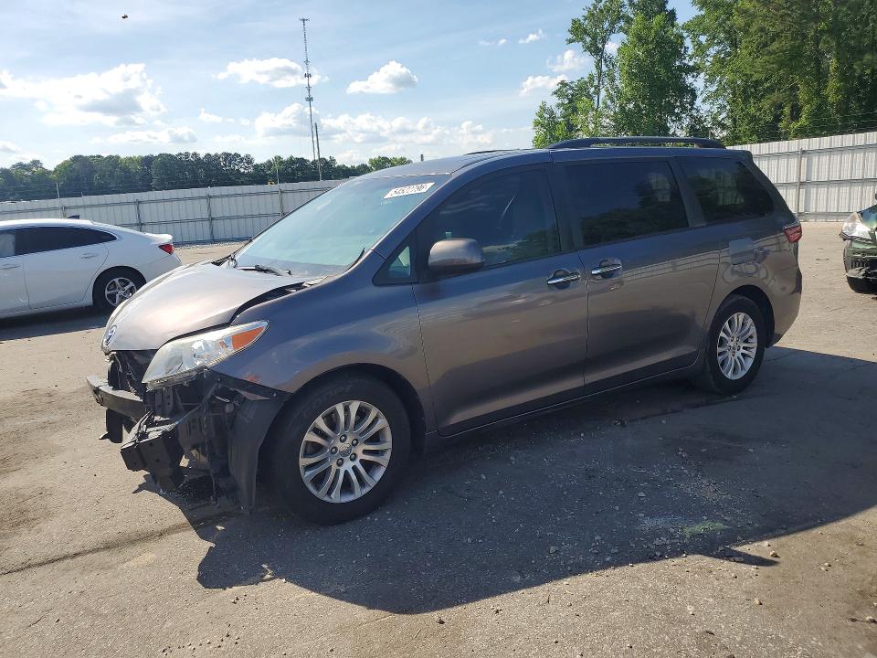 2016 Toyota Sienna VIN 5TDYK3DC1GS700233 COPART salvage auction — FRONT END, Nc - Salvage Certificate Of Title, sold $5,000 on 2026-07-02 (photo 1)