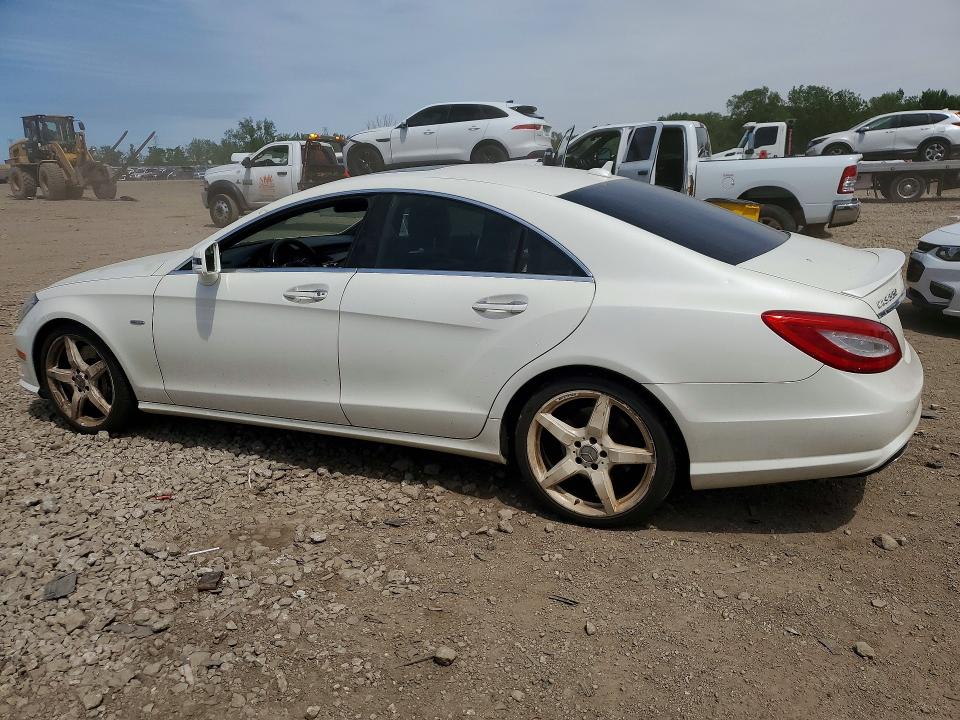 2012 Mercedes-benz Cls-klasse VIN WDDLJ9BB8CA043938 COPART salvage auction — VANDALISM, Il - Salvage Certificate, sold $4,750 on 2026-07-17 (photo 2)