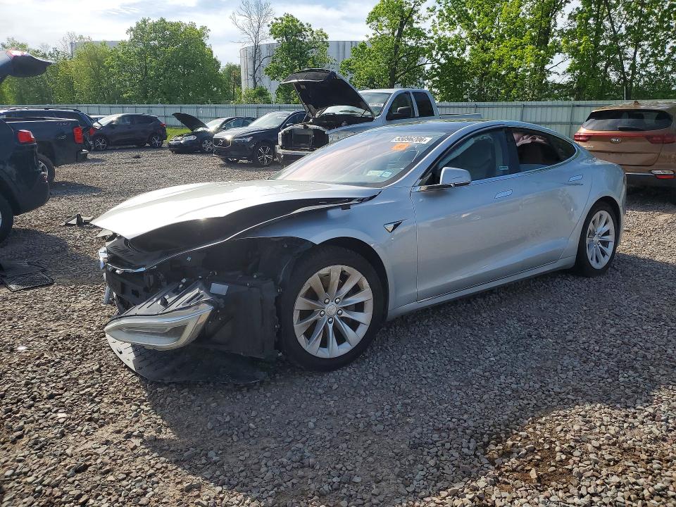 2017 Tesla Model s VIN 5YJSA1E18HF199213 COPART salvage auction — FRONT END, Wv - Certificate Of Title (P), sold $4,400 on 2026-07-08 (photo 1)