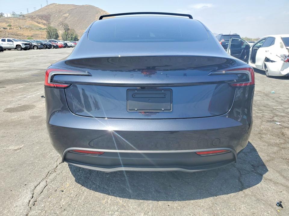 2025 Tesla Model 3 VIN 5YJ3E1EAXSF139532 COPART salvage auction — FRONT END, Ca - Salvage Certificate, sold $200 on 2026-07-23 (photo 6)