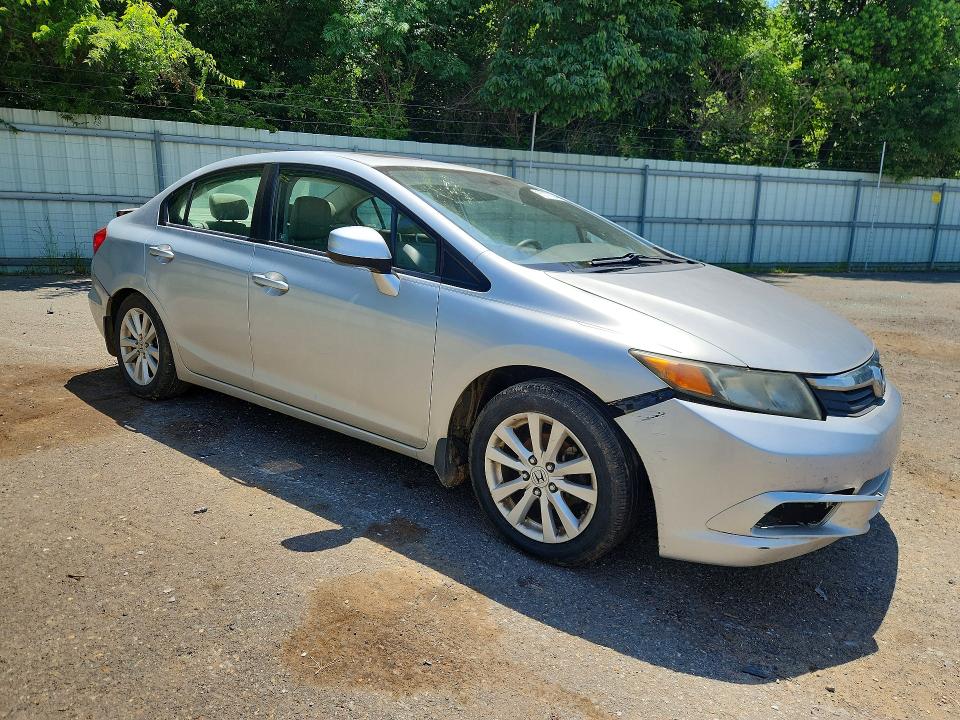 2012 Honda Civic VIN 2HGFB2F9XCH547137 COPART salvage auction — REAR END, La - Cert Of Title-Salvage, sold $1,150 on 2026-07-02 (photo 4)