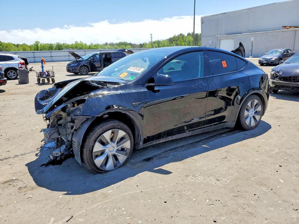 2022 Tesla Model y VIN 7SAYGAEE2NF523024 COPART salvage auction — FRONT END, Va - Cert Of Title - Salvage, sold $3,150 on 2026-07-12 (photo 1)