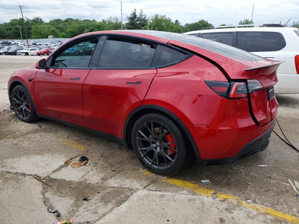 2021 Tesla Model y VIN 5YJYGDEF9MF139568 COPART salvage auction — SIDE, Ky - Cert Of Title-Salvage, sold $6,800 on 2026-07-29 (photo 2)
