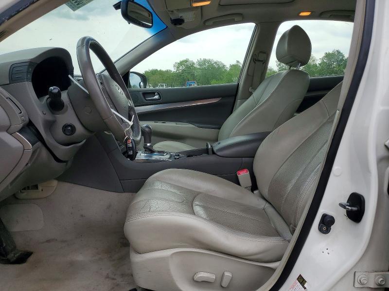 2011 Infiniti G VIN JN1CV6AR9BM350188 COPART salvage auction — FRONT END, IL - SALVAGE CERTIFICATE, sold $975 on 2026-07-08 (photo 7)