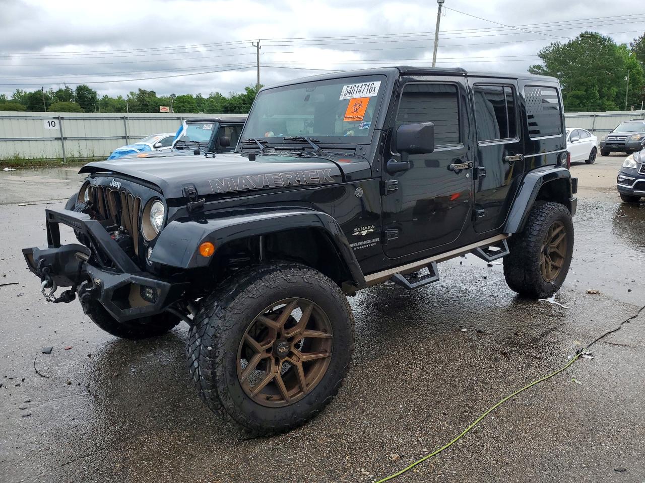2017 Jeep Wrangler Unlimited VIN 1C4BJWEG1HL558478 COPART salvage auction — Front End, AL - CERT OF TITLE-SALVAGE TITLE, sold $7,100 on 2026-06-25 (photo 1)