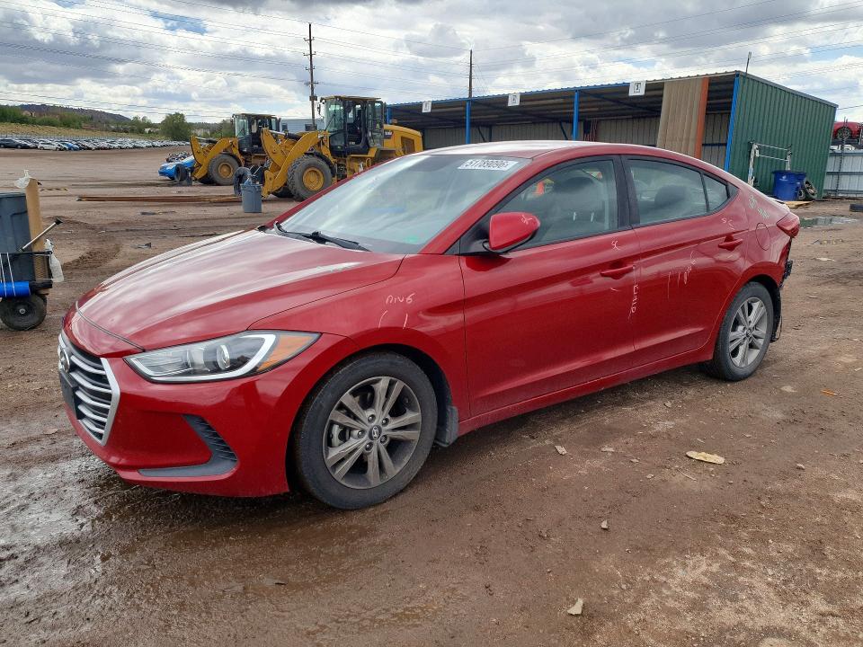 2017 Hyundai Elantra VIN KMHD84LF9HU431311 COPART salvage auction — REAR END, Co - Salvage Title, sold $450 on 2026-07-22 (photo 1)