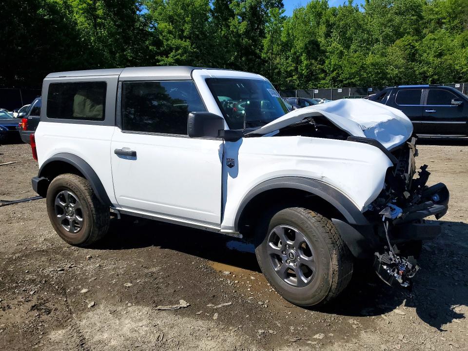 2023 Ford Bronco VIN 1FMDE5AH3PLC19317 COPART salvage auction — FRONT END, Md - Cert Of Salvage > 75% Damage, sold $7,000 on 2026-07-02 (photo 4)