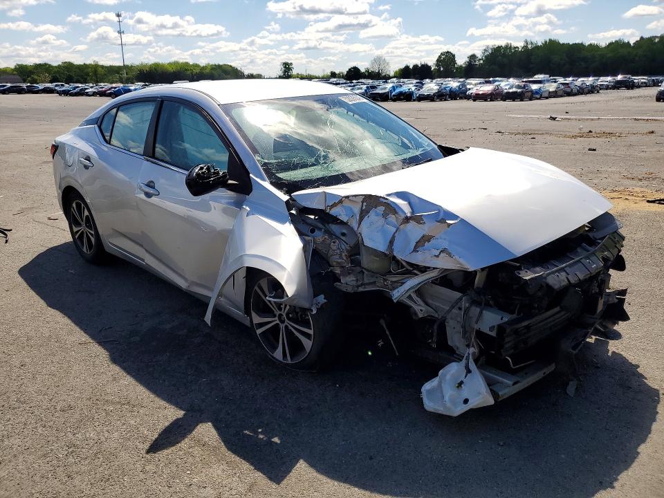 2022 Nissan Sentra VIN 3N1AB8CV8NY221978 COPART salvage auction — FRONT END, Md - Cert Of Salvage > 75% Damage, sold $125 on 2026-07-28 (photo 4)