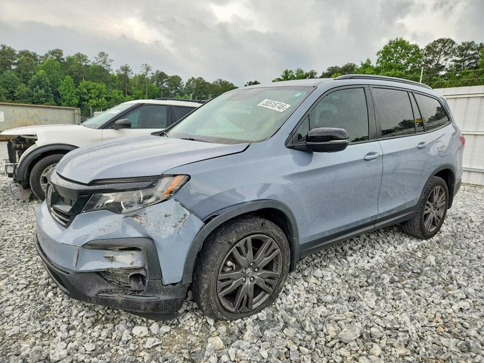 2022 Honda Pilot VIN 5FNYF6H37NB061499 COPART salvage auction — FRONT END, GA - CERT OF TITLE-SALVAGE, sold $8,000 on 2026-07-30 (photo 1)
