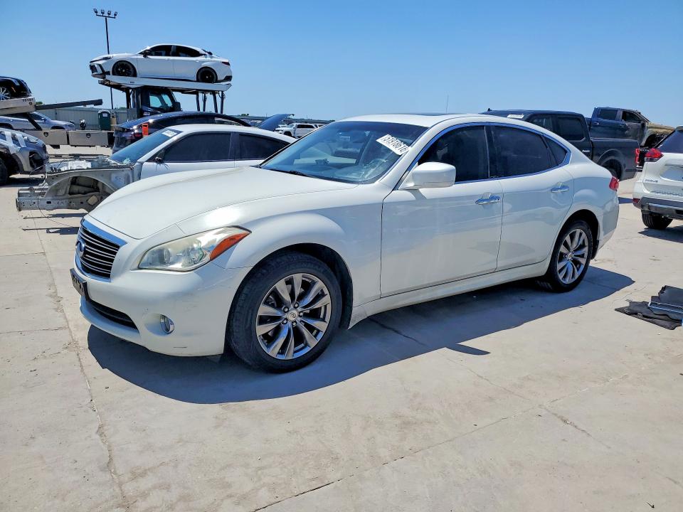 2013 Infiniti M VIN JN1BY1AR6DM604366 COPART salvage auction — WATER/FLOOD, Tx - Salvage Title-Flood Damage, sold $1,100 on 2026-07-02 (photo 1)