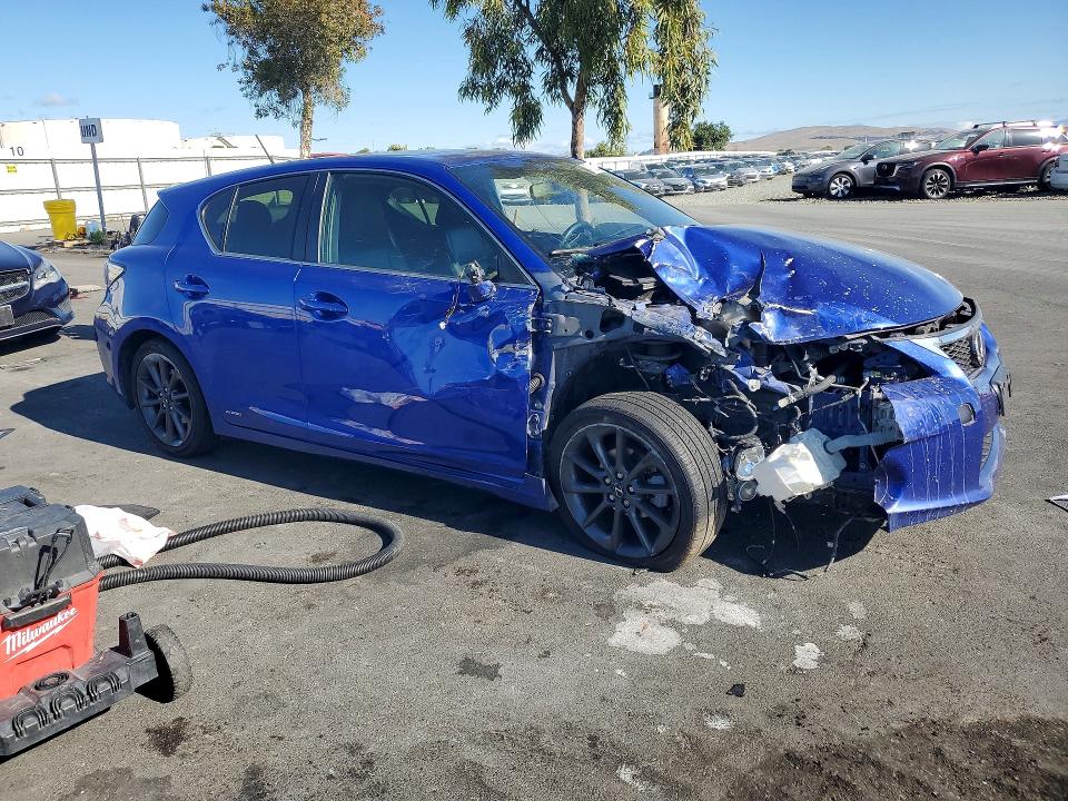 2012 Lexus Ct VIN JTHKD5BH5C2114077 COPART salvage auction — FRONT END, Ca - Salvage Certificate, sold $1,250 on 2026-07-06 (photo 4)