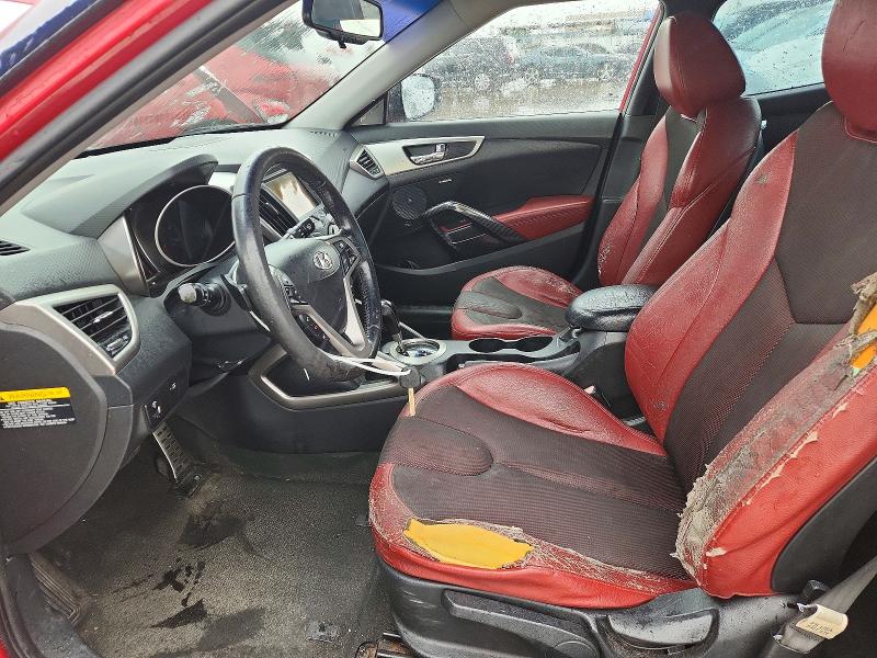 2012 Hyundai Veloster VIN KMHTC6AD0CU061270 COPART salvage auction — REAR END, Tx - Salvage Vehicle Title, sold $600 on 2026-07-30 (photo 7)