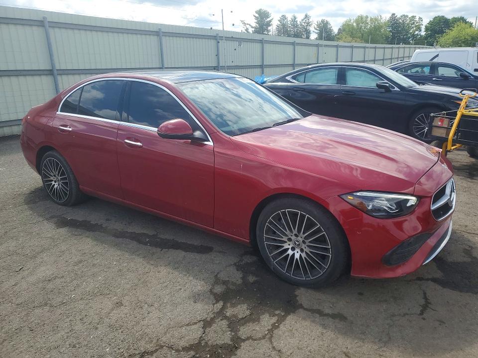 2024 Mercedes-benz C class VIN W1KAF4HB7RR217530 COPART salvage auction — FRONT END, PA - CERTIFICATE OF SALVAGE, sold $18,500 on 2026-07-17 (photo 4)