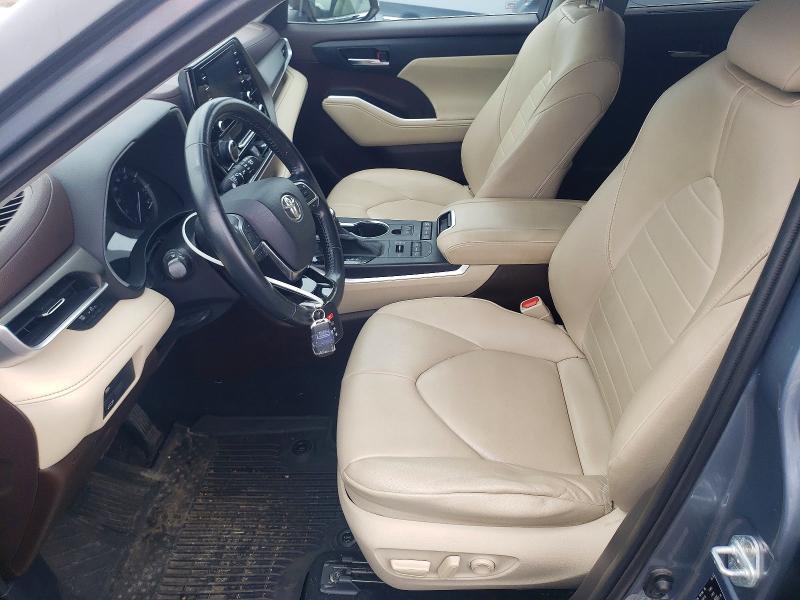 2020 Toyota Highlander VIN 5TDGZRBH0LS029835 COPART salvage auction — FRONT END, CT - CERT OF TITLE-SALVAGE, sold $12,900 on 2026-07-07 (photo 7)