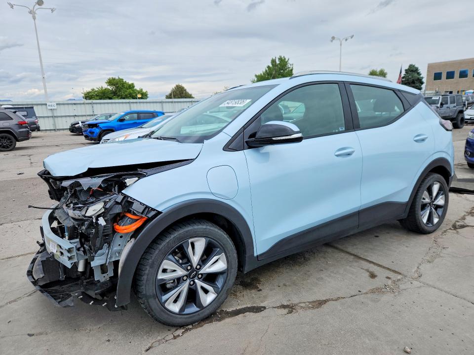 2023 Chevrolet Bolt VIN 1G1FY6S09P4110852 COPART salvage auction — FRONT END, Co - Public - Salvage Title, sold $7,700 on 2026-07-13 (photo 1)