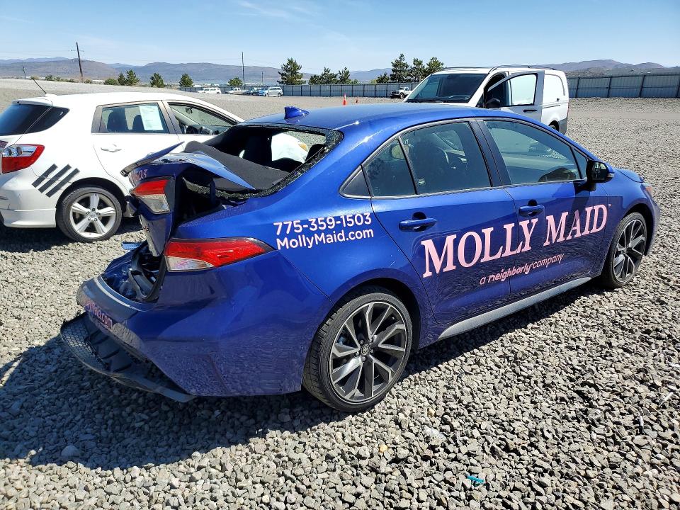 2021 Toyota VIN JTDS4MCE1MJ079335 COPART salvage auction — REAR END, Nv - Salvage Title, sold $3,950 on 2026-07-02 (photo 3)