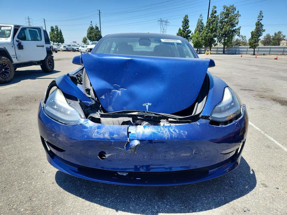 2021 Tesla Model 3 VIN 5YJ3E1EA8MF838516 COPART salvage auction — FRONT END, Ca - Salvage Certificate, sold $6,200 on 2026-07-14 (photo 5)