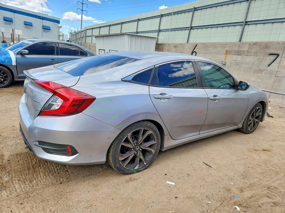 2020 Honda Civic VIN 2HGFC2F86LH518142 COPART salvage auction — FRONT END, Nm - Cert Of Title-Salvage, sold $1,750 on 2026-07-23 (photo 3)
