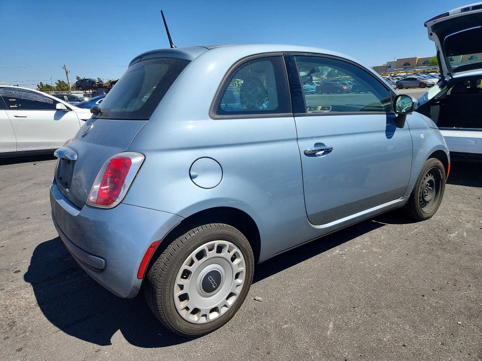 2015 Fiat 500 VIN 3C3CFFAR2FT657538 COPART salvage auction — MECHANICAL, Nv - Certificate Of Title, sold $350 on 2026-08-10 (photo 3)