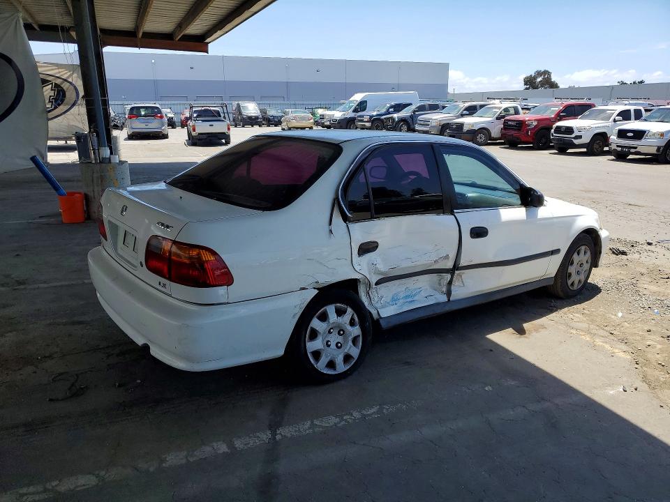 1999 Honda Civic VIN 2HGEJ6675XH553065 COPART salvage auction — SIDE, CA - SALVAGE CERTIFICATE, sold $100 on 2026-07-09 (photo 3)