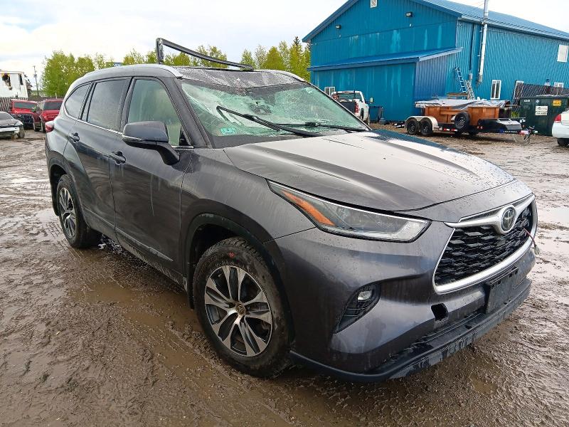 2021 Toyota Highlander VIN 5TDGZRBHXMS115848 COPART salvage auction — ALL OVER, Ak - Bill Of Sale- Salvage, sold $1,050 on 2026-07-21 (photo 4)