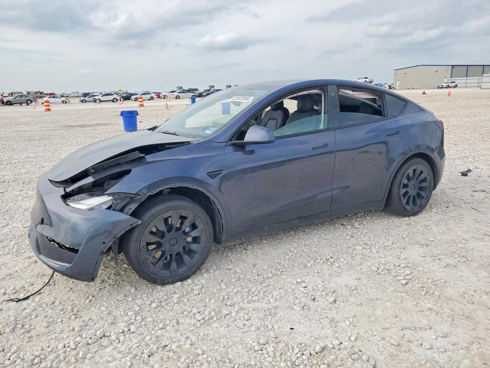2021 Tesla Model y VIN 5YJYGDEE3MF202946 COPART salvage auction — FRONT END, Tx - Salvage Vehicle Title, sold $5,500 on 2026-07-16 (photo 1)