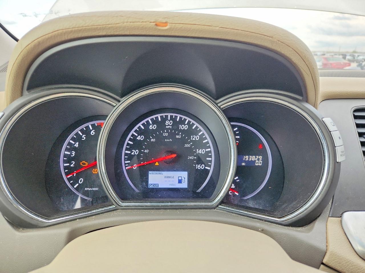2011 Nissan Murano VIN JN8AZ1MWXBW155030 COPART salvage auction — Front End, TX - CERTIFICATE OF TITLE, sold $1,300 on 2026-07-03 (photo 9)