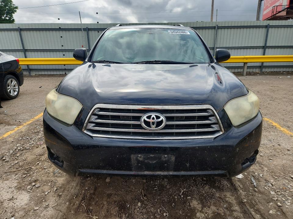 2009 Toyota Highlander VIN JTEES43A792119561 COPART salvage auction — HAIL, Ks - Cert Of Title-Salvage, sold $1,200 on 2026-07-08 (photo 5)