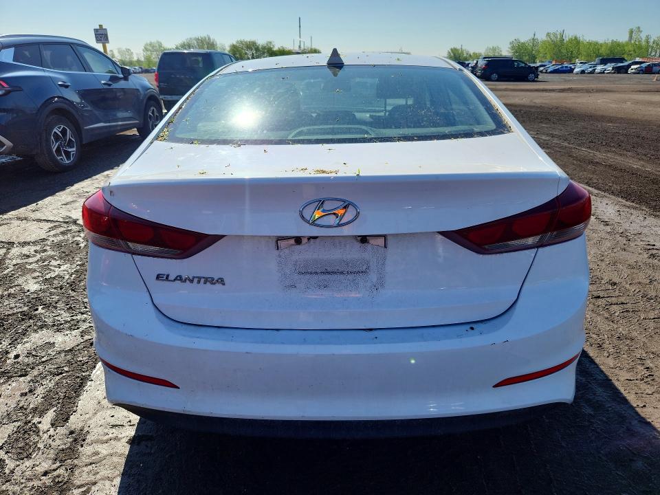 2018 Hyundai Elantra VIN KMHD84LF2JU467282 COPART salvage auction — FRONT END, Qc - Gravement Accidente, sold $1,650 on 2026-07-07 (photo 6)